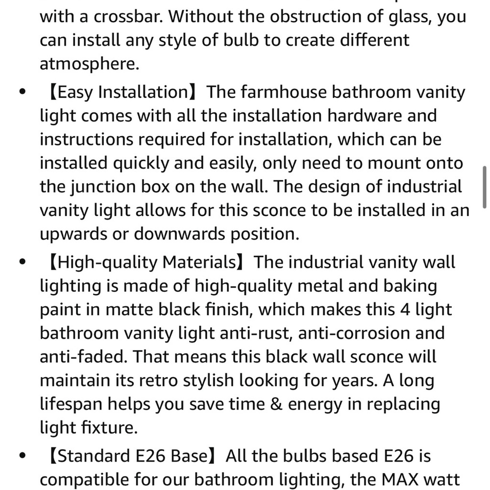 4-Light Vanity Light Fixture - Picture 14 of 16